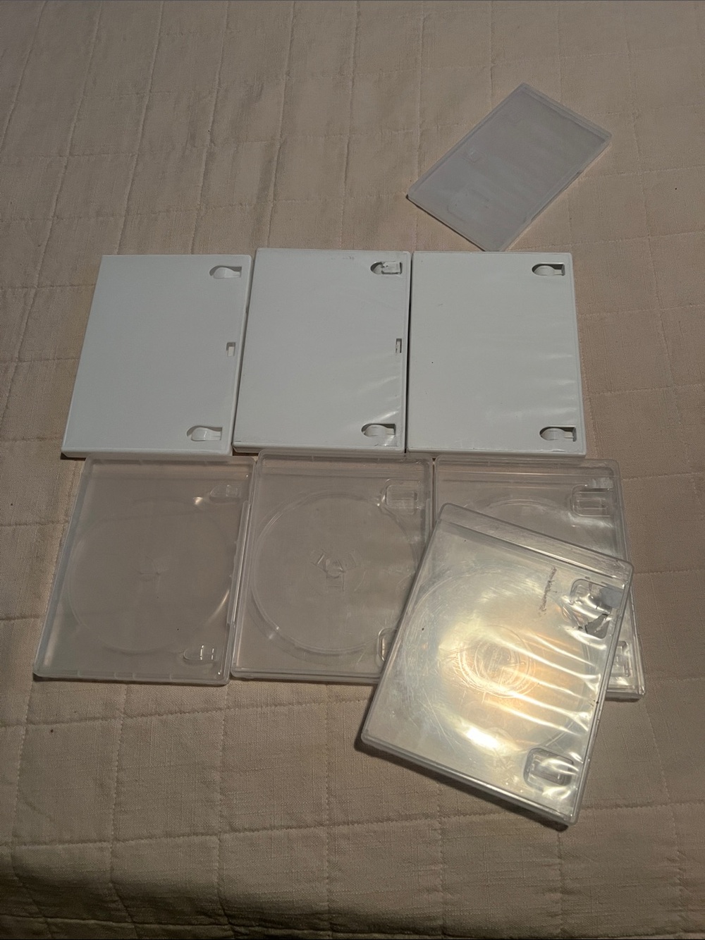 DVD/CD/Game cases 7 pk *BONUS Nintendo Switch case*